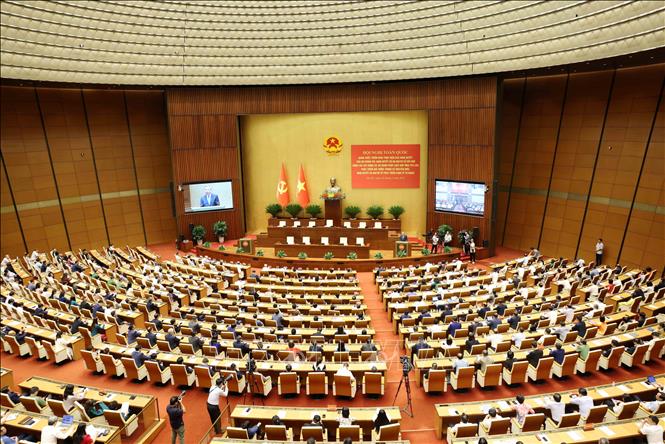Hội nghị toàn quốc quán triệt, triển khai thực hiện Nghị quyết 66-NQ/TW và Nghị quyết 68-NQ/TW của Bộ Chính trị. Ảnh: Phương Hoa - TTXVN