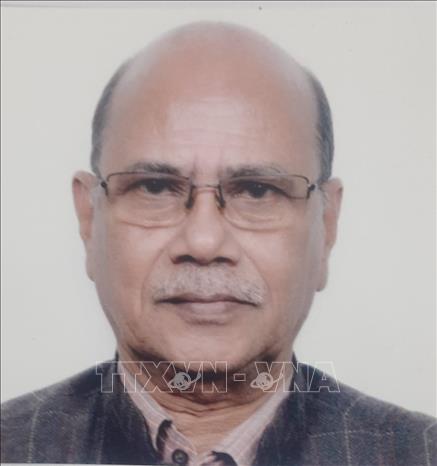 Bí thư Trung ương, Trưởng Ban Đối ngoại Đảng Cộng sản Ấn Độ (CPI) Pallab Sengupta. Ảnh: TTXVN phát