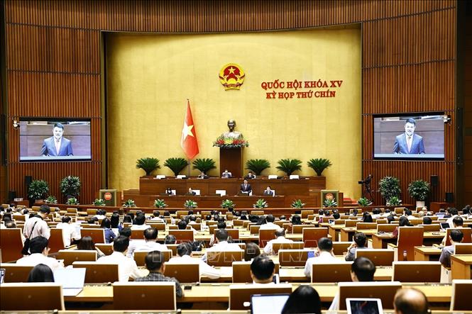 Viện trưởng Viện Kiểm sát nhân dân tối cao Nguyễn Huy Tiến giải trình, làm rõ một số vấn đề đại biểu Quốc hội nêu. Ảnh: Doãn Tấn - TTXVN