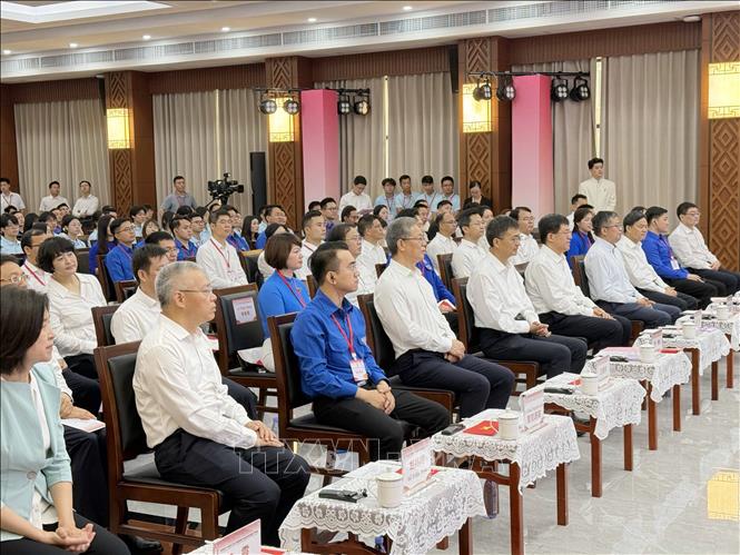Các đại biểu hai nước tham dự Lễ khai mạc. Ảnh: TTXVN phát
