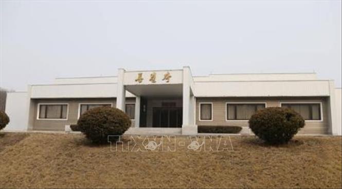 Tòa nhà Thống nhất tại làng đình chiến Panmunjom. Ảnh: THX/TTXVN