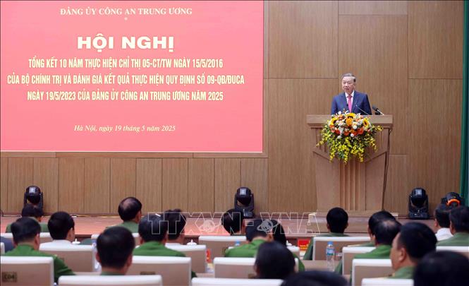 Tổng Bí thư Tô Lâm phát biểu chỉ đạo. Ảnh: Phạm Kiên - TTXVN
