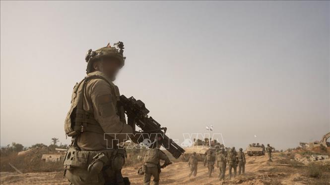Binh sĩ Israel được triển khai tại Dải Gaza ngày 19/5/2025. Ảnh: THX/TTXVN