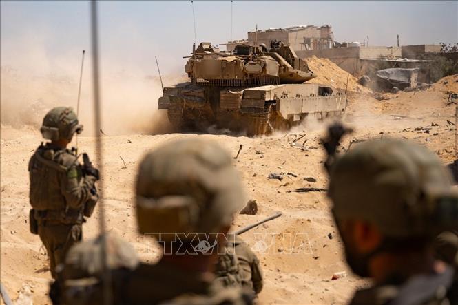 Binh sĩ Israel được triển khai tại Dải Gaza ngày 19/5/2025. Ảnh: THX/TTXVN