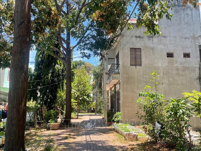 Hiện 17 lô đất trong Khu tái định cư 4,07ha ở phường 10, thành phố Vũng Tàu bị nằm trong quy hoạch dự án cải tạo, nâng cấp đường Công Chánh có từ trước đó. Ảnh: Hoàng Nhị - TTXVN