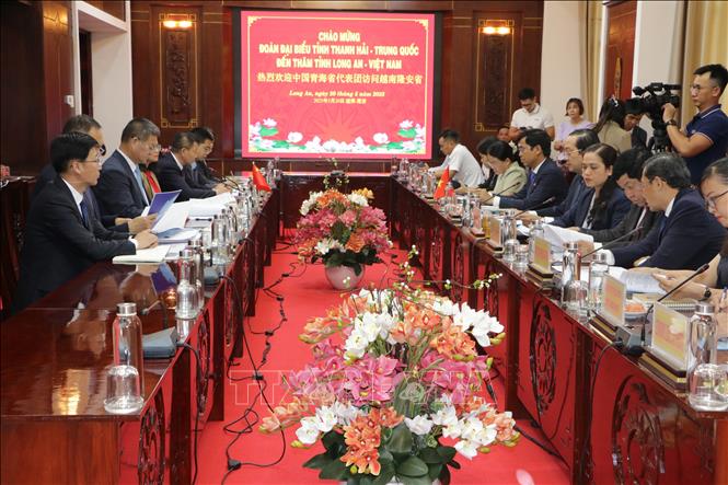 A view of the working session. VNA Photo: Thanh Bình