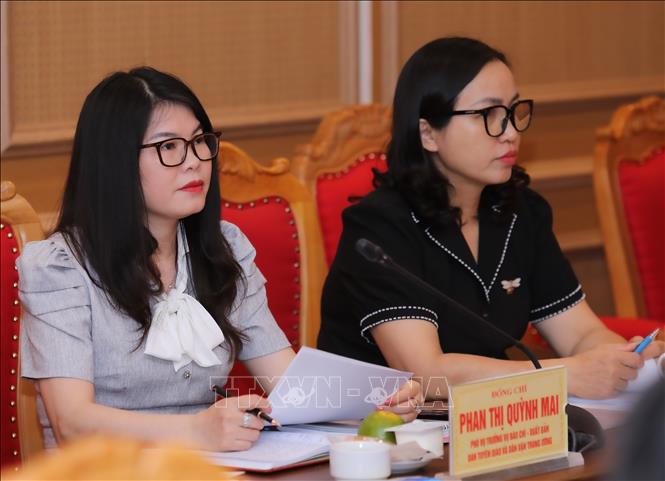 Các đại biểu tham dự buổi làm việc. Ảnh: Thành Phương - TTXVN