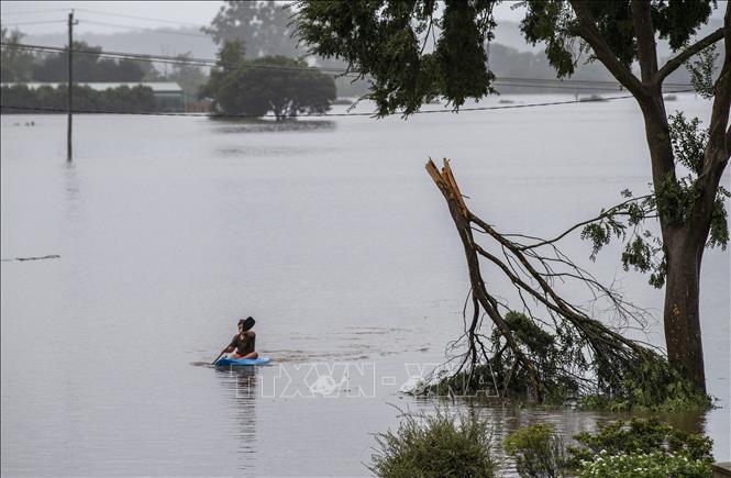 (Tư liệu) Cảnh ngập lụt tại Richmond, New South Wales, Australia. Ảnh: THX/TTXVN