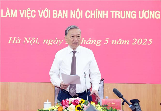 Tổng Bí Thư Tô Lâm phát biểu. Ảnh: Thống Nhất - 