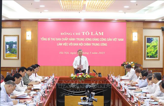 Tổng Bí Thư Tô Lâm phát biểu. Ảnh: Thống Nhất - 