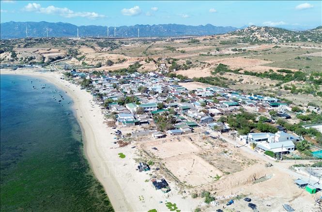 The construction of the Ninh Thuan 1 nuclear power plant spans more than 485 hectares in Vinh Tuong village, Phuoc Dinh commune, Thuan Nam district. VNA Photo: Nguyễn Thành 