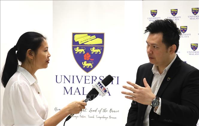 Collins Chong Yew Keat - chuyên gia đối ngoại và an ninh thuộc Đại học Malaya. Ảnh: Hằng Linh-PV TTXVN tại Kuala Lumpur