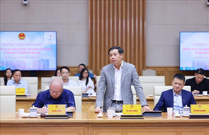 Đại diện doanh nghiệp phát biểu. Ảnh: Dương Giang-TTXVN