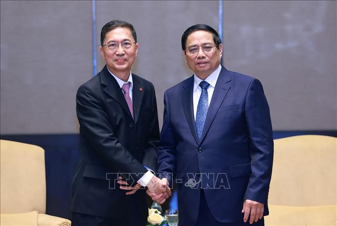 Thủ tướng Phạm Minh Chính tiếp Chủ tịch Tập đoàn Gamuda Land Dato' Chow Chee Wah, một trong những tập đoàn hàng đầu về xây dựng và phát triển cơ sở hạ tầng tại Malaysia. Ảnh: Dương Giang-TTXVN