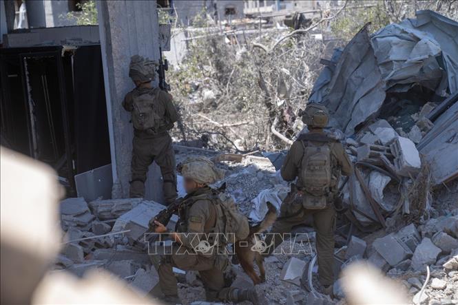 Binh sĩ Israel được triển khai tại Dải Gaza. Ảnh: THX/TTXVN