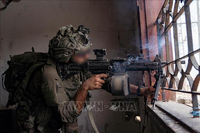 Binh sĩ Israel được triển khai tại Dải Gaza. Ảnh: THX/TTXVN
