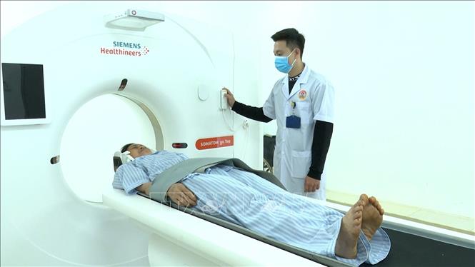 Thiết bị y tế hiện đại được trang bị tại Bệnh viện Quân y 15 phục vụ công tác khám chữa bệnh. Ảnh: Hồng Điệp - TTXVN