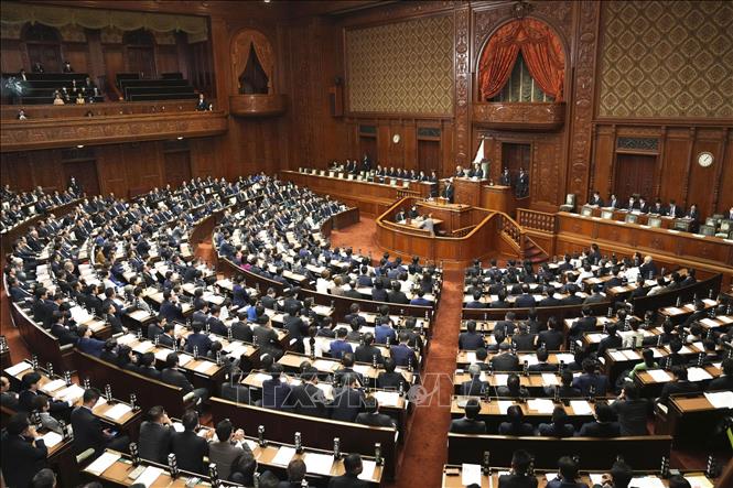 (Tư liệu) Toàn cảnh phiên họp Quốc hội Nhật Bản tại thủ đô Tokyo. Ảnh: Kyodo/TTXVN