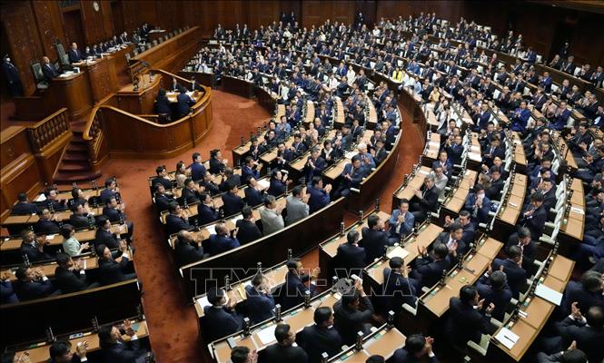 (Tư liệu) Toàn cảnh phiên họp Quốc hội Nhật Bản tại thủ đô Tokyo. Ảnh: Kyodo/TTXVN
