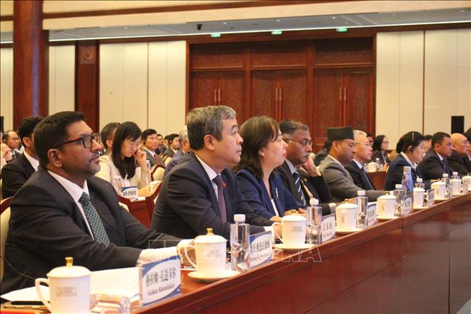 Đồng chí Ngô Đông Hải, Phó Trưởng ban Tuyên giáo và Dân vận Trung ương tham dự Hội nghị đối thoại. Ảnh: Hải Yến- TTXVN