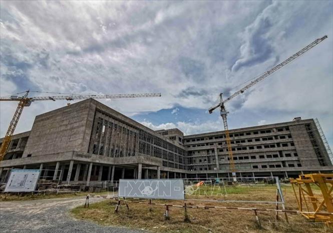 Dự án xây dựng Bệnh viện Ung bướu thành phố Cần Thơ quy mô 500 giường, sử dụng vốn vay ODA của Chính phủ Hungary. Ảnh: Thanh Liêm - TTXVN