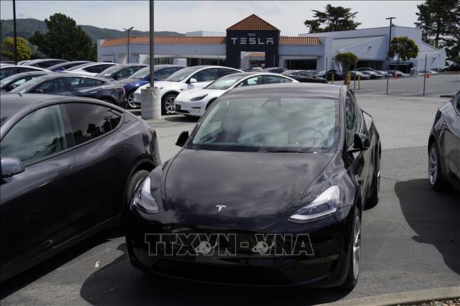 Đại lý của Tesla ở California, Mỹ. Ảnh: THX/TTXVN