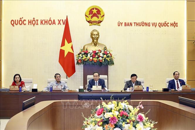 Chủ tịch Quốc hội Trần Thanh Mẫn phát biểu. Ảnh: Doãn Tấn - TTXVN