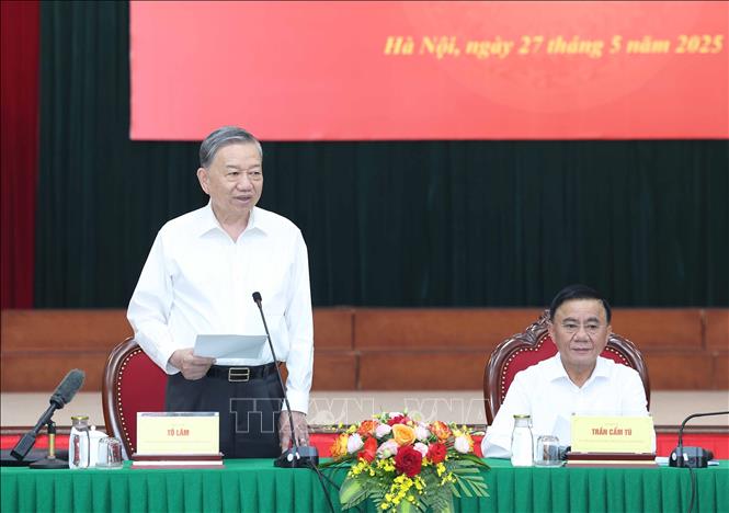 Tổng Bí thư Tô Lâm phát biểu chỉ đạo. Ảnh: Thống Nhất – TTXVN