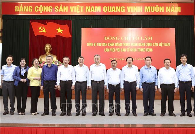 Tổng Bí thư Tô Lâm và các đại biểu. Ảnh: Thống Nhất – TTXVN
