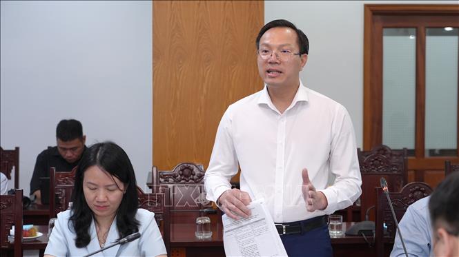 Chủ tịch Thường trực UBND tỉnh Tây Ninh Đoàn Trung Kiên phát biểu. Ảnh: Minh Phú – TTXVN