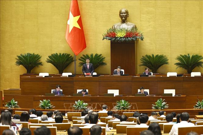 Phó Chủ tịch Quốc hội Vũ Hồng Thanh phát biểu. Ảnh: Doãn Tấn - TTXVN
