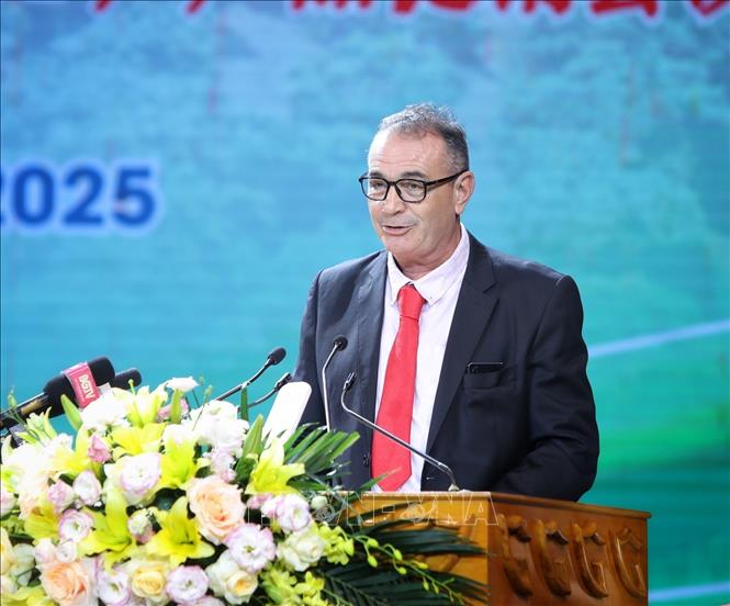 Đại diện Tập đoàn Central Retail tại Việt Nam phát biểu. Ảnh: Danh Lam -TTXVN 