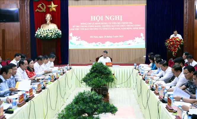 Toàn cảnh hội nghị buổi làm việc. Ảnh: Đại Nghĩa - TTXVN