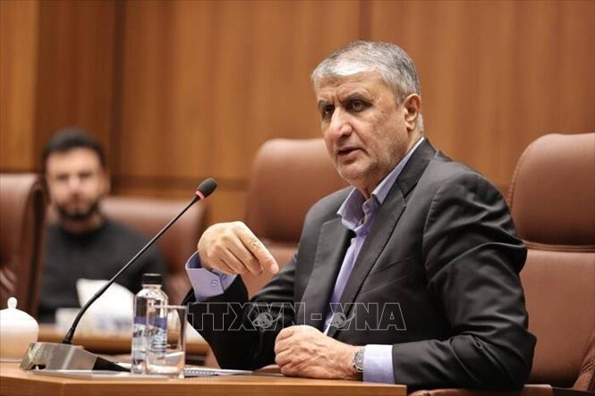 (Tư liệu) Người đứng đầu Tổ chức Năng lượng nguyên tử Iran Mohammad Eslami. Ảnh: IRNA/TTXVN