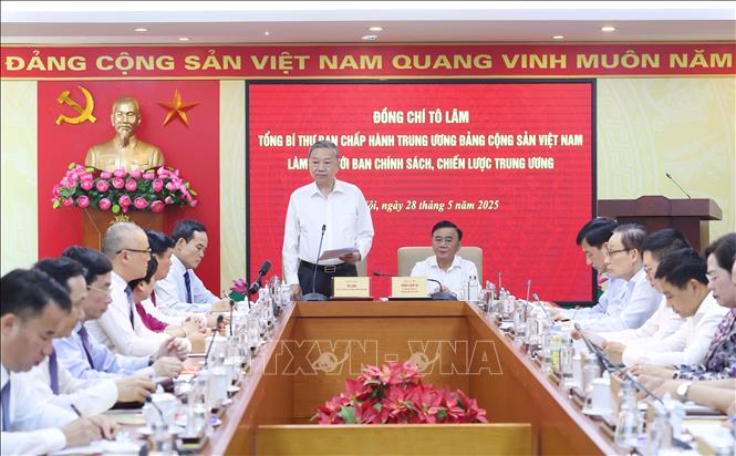 Tổng Bí thư Tô Lâm phát biểu. Ảnh: Thống Nhất – TTXVN