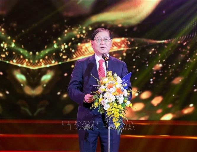 TS Phan Xuân Dũng, Chủ tịch Liên hiệp các Hội Khoa học và Kỹ thuật Việt Nam phát biểu khai mạc. Ảnh: Khánh Hoà - TTXVN