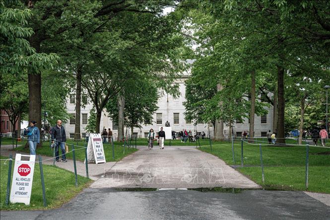 Khuôn viên Đại học Harvard ở Cambridge, bang Massachusetts, Mỹ. Ảnh: THX/TTXVN