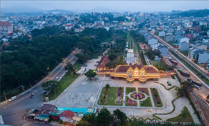 Da Lat Station – departure point of the “Dreamy night in Da Lat” train. VNA Photo: Hoàng Hiếu