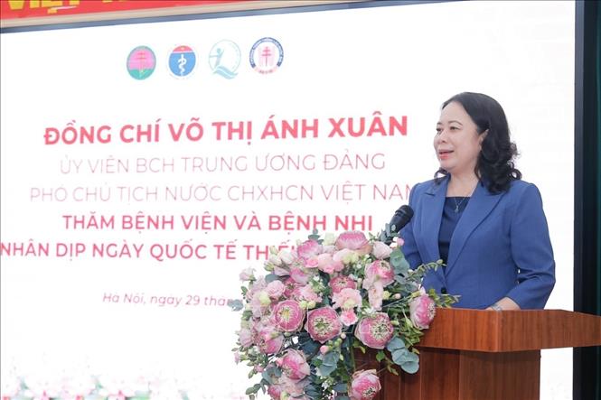 Phó Chủ tịch nước Võ Thị Ánh Xuân phát biểu. Ảnh: Minh Quyết - TTXVN