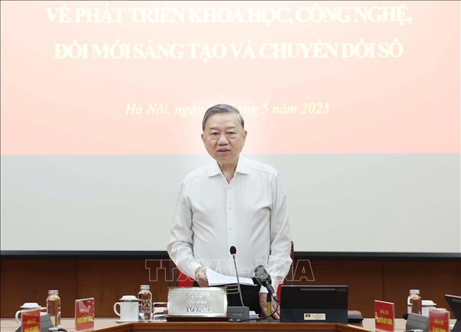 Tổng Bí thư Tô Lâm phát biểu. Ảnh: Thống Nhất – TTXVN