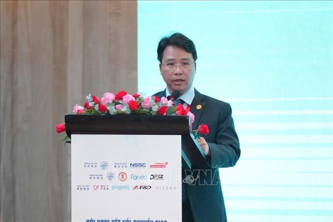 Ông Lê Toàn Thắng, Phó Giám đốc Trung tâm Hỗ trợ Khởi nghiệp sáng tạo Quốc gia phát biểu tại sự kiện. Ảnh: Hương Giang - TTXVN