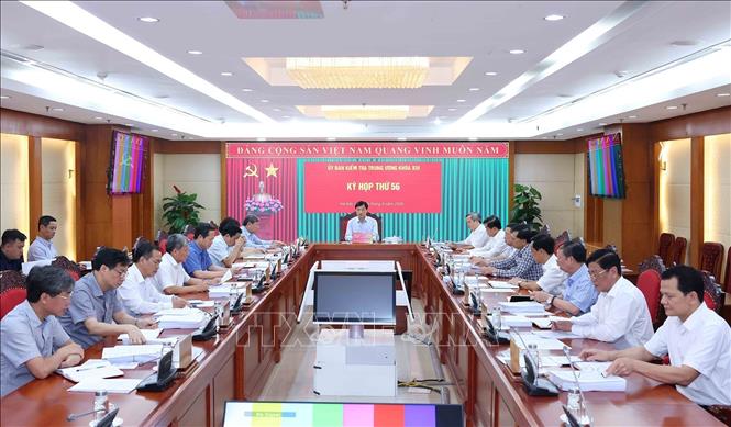Quang cảnh Kỳ họp thứ 56 Uỷ ban Kiểm tra Trung ương. Ảnh: Phương Hoa - TTXVN