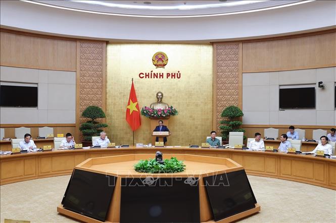 Thủ tướng Phạm Minh Chính chủ trì Phiên họp. Ảnh: Dương Giang-TTXVN
