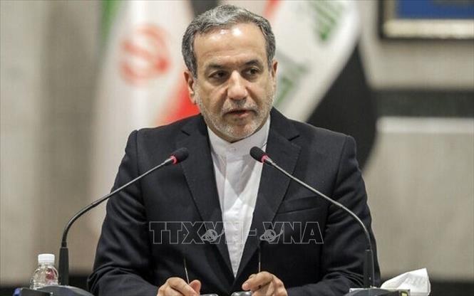 Ngoại trưởng Iran Seyed Abbas Araghchi phát biểu tại Tehran. Ảnh: IRNA/TTXVN