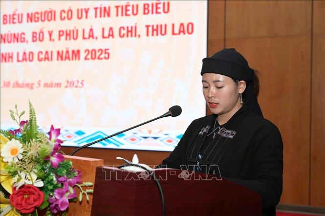 Đại biểu thảo luận, chia sẻ về những khó khăn, vướng mắc, kết quả đã đạt được trong công tác dân tộc tại địa phương. Ảnh: TTXVN phát