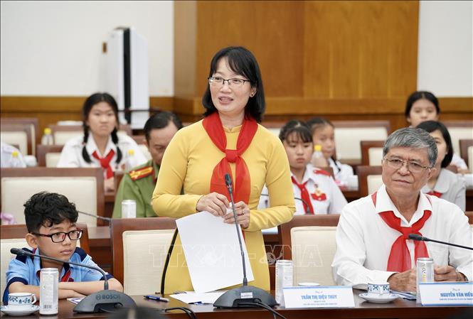 Bà Trần Thị Diệu Thúy, Phó Chủ tịch UBND Thành phố Hồ Chí Minh phát biểu tại chương trình. Ảnh: Trung Tuyến – TTXVN