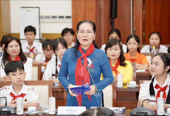 Bà Nguyễn Thị Lệ, Phó Bí thư Thành uỷ, Chủ tịch HĐND Thành phố Hồ Chí Minh phát biểu tại chương trình. Ảnh: Trung Tuyến – TTXVN