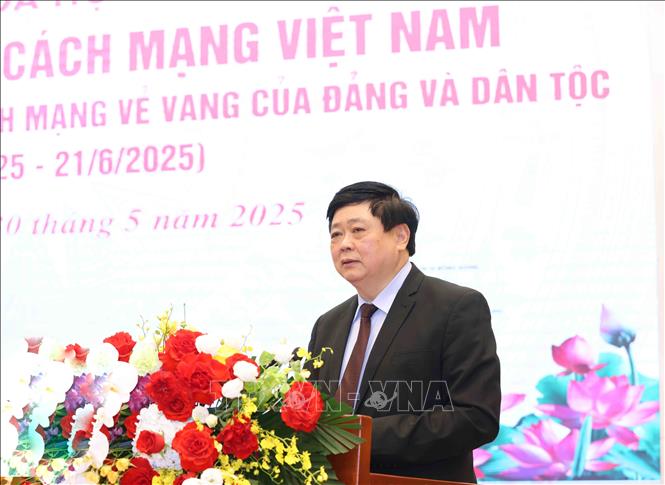 PGS. TS Nguyễn Thế Kỷ, Phó Chủ tịch Hội đồng Lý luận Trung ương phát biểu tại hội thảo. Ảnh: Phương Hoa - TTXVN