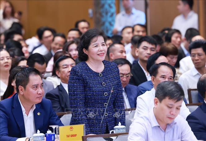 Bà Mai Kiều Liên, Tổng Giám đốc Công ty Cổ phần Sữa Việt Nam (Vinamilk) phát biểu. Ảnh: Dương Giang-TTXVN