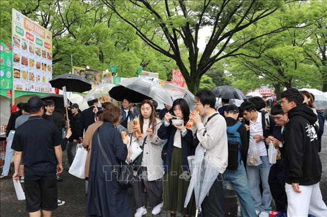 The festival attracts numerous visitors. VNA Photo: Xuân Giao